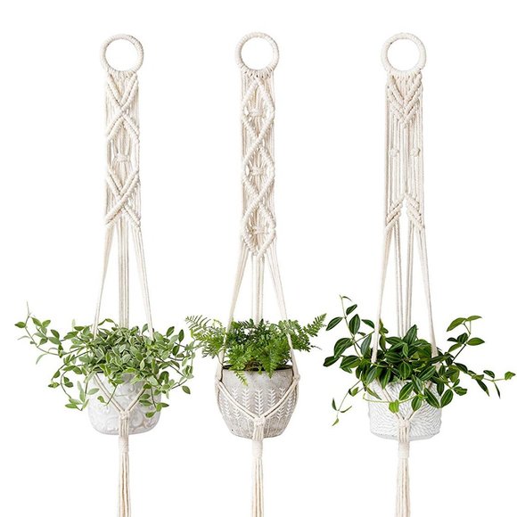 Other - 🌻NEW🌻 3 Bohemian Macrame Hanging Plant Holders